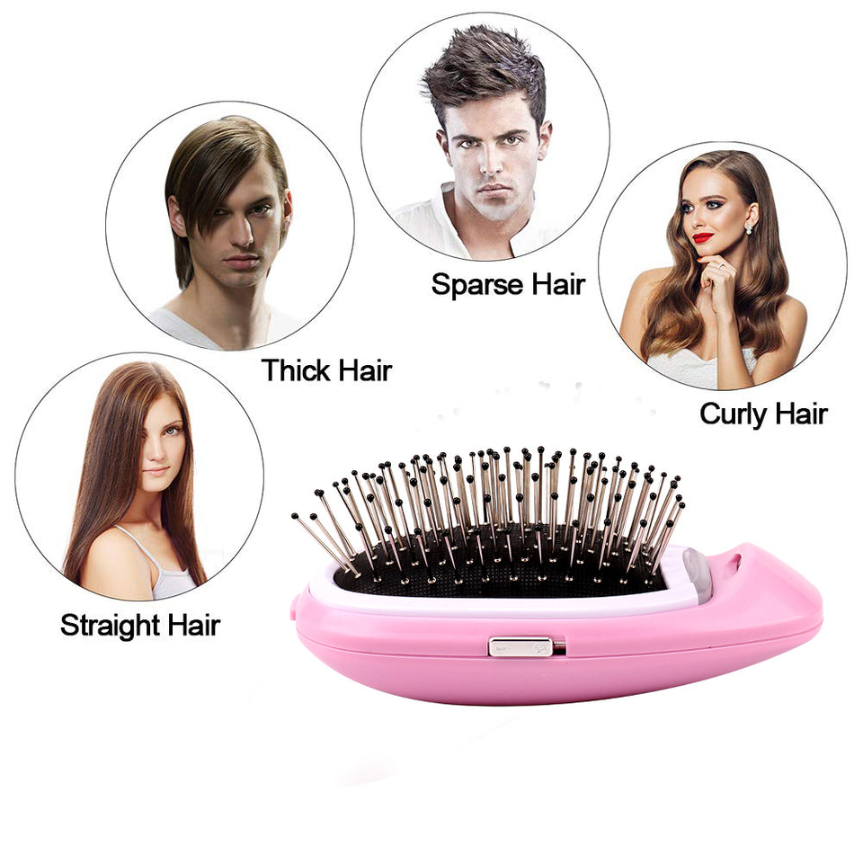 Ionic Hair Brush Magic Electric Hair Comb Negative Ions Hairbrush Hair Modeling Styling Comb No More Frizz Hair Combs Massage