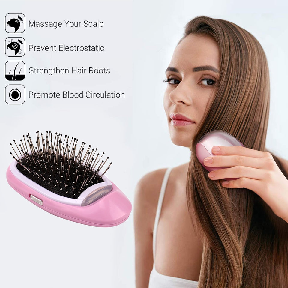 Ionic Hair Brush Magic Electric Hair Comb Negative Ions Hairbrush Hair Modeling Styling Comb No More Frizz Hair Combs Massage