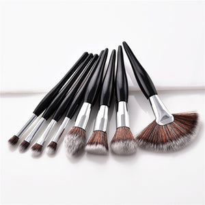 2019 8Pcs Professional Makeup Brushes Set Powder Blush Foundation Eyeshadow Make