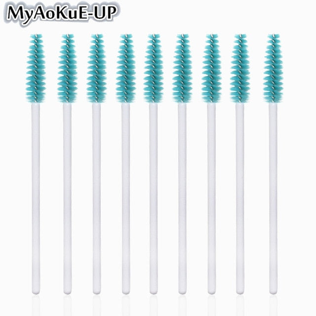 50pcs Disposable Make Up brushes Cosmetic Eyelashes Crystal Eyelash brushes Diamond Applicator eyelash mascara wands brush tools