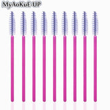 50pcs Disposable Make Up brushes Cosmetic Eyelashes Crystal Eyelash brushes Diamond Applicator eyelash mascara wands brush tools