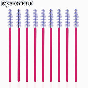 50pcs Disposable Make Up brushes Cosmetic Eyelashes Crystal Eyelash brushes Diamond Applicator eyelash mascara wands brush tools