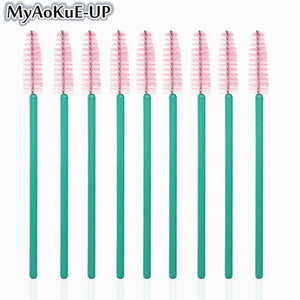 50pcs Disposable Make Up brushes Cosmetic Eyelashes Crystal Eyelash brushes Diamond Applicator eyelash mascara wands brush tools