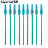 50pcs Disposable Make Up brushes Cosmetic Eyelashes Crystal Eyelash brushes Diamond Applicator eyelash mascara wands brush tools