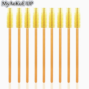 50pcs Disposable Make Up brushes Cosmetic Eyelashes Crystal Eyelash brushes Diamond Applicator eyelash mascara wands brush tools