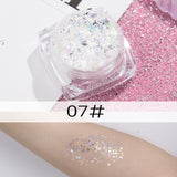 12pcs/Set Women Glitter Sequin Gel Cream Eye Shadow Nail Art Body Face Makeup