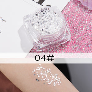 12pcs/Set Women Glitter Sequin Gel Cream Eye Shadow Nail Art Body Face Makeup