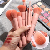 10PCS Wooden Foundation Cosmetic Eyebrow Eyeshadow Brush Makeup Brush Sets Tools