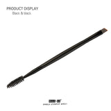 Duo Brow Makeup Brush Wood Handle Double Sided Eyebrow Flat Angled Brushes Brush Eyebrow Comb Double Ended Brushes Brushes