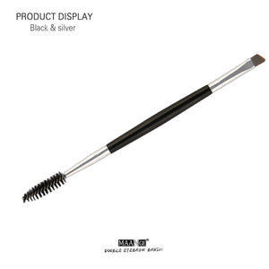 Duo Brow Makeup Brush Wood Handle Double Sided Eyebrow Flat Angled Brushes Brush Eyebrow Comb Double Ended Brushes Brushes