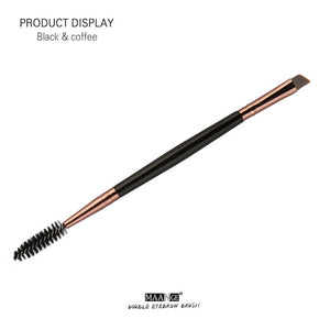 Duo Brow Makeup Brush Wood Handle Double Sided Eyebrow Flat Angled Brushes Brush Eyebrow Comb Double Ended Brushes Brushes