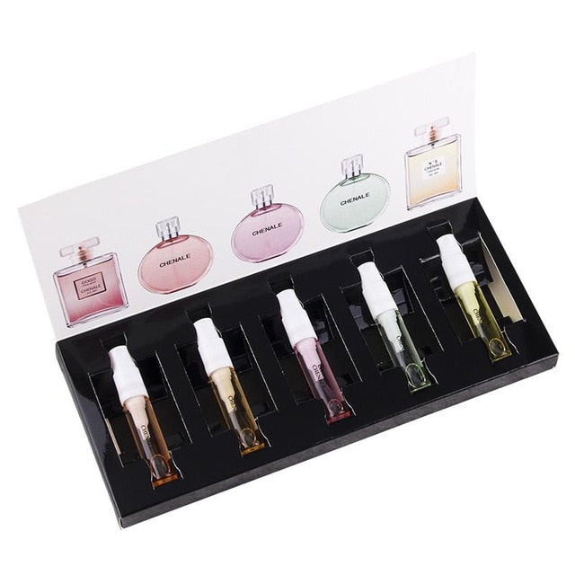 BellyLady 5 Pcs/Set Original Women's Fragrance Men Women Portable Perfume Set Flower Fragrance Perfumed Sample Gift Box Set