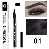 Eyebrow Ink Pen Enhancer Tattoo Makeup Eye Brow Pencil Fork Tip Waterproof Charm