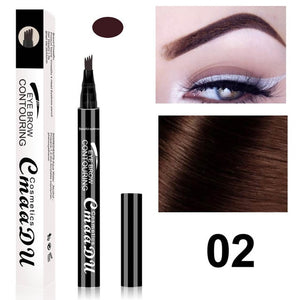 Eyebrow Ink Pen Enhancer Tattoo Makeup Eye Brow Pencil Fork Tip Waterproof Charm