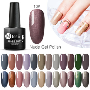 Mtssii Color Nail Gel Polish Set Nails Soak Off Manicure Top Base Coat UV Gel Varnish Nail Art Lacquer Manicure Decorations